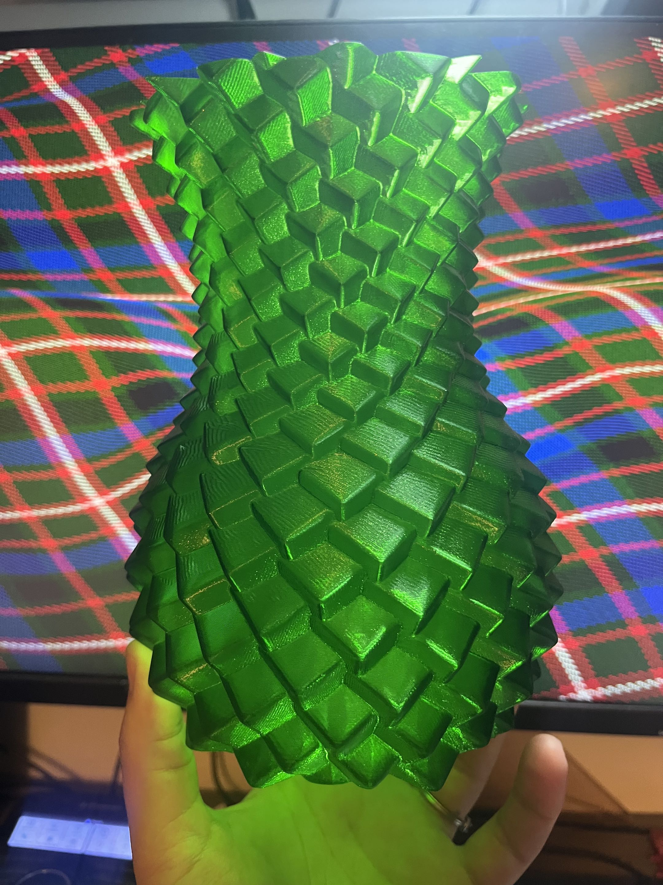 Golden Spiral Cube Vase