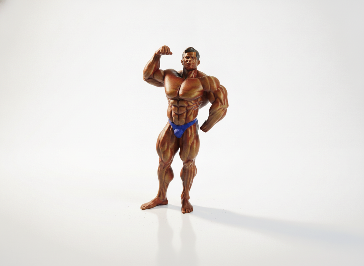 Buff Man Bodybuilder Figurine 3D Printable