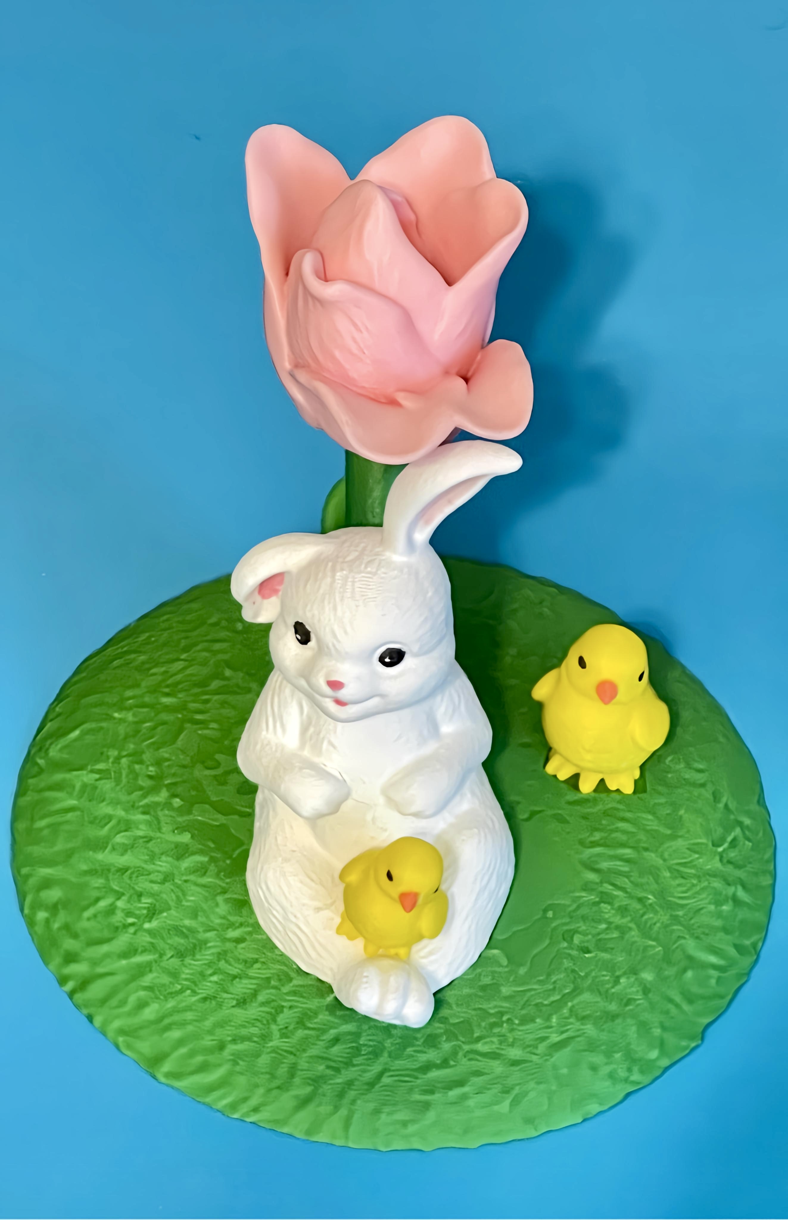 Peter Cottontail & Friends in the Tulip Garden