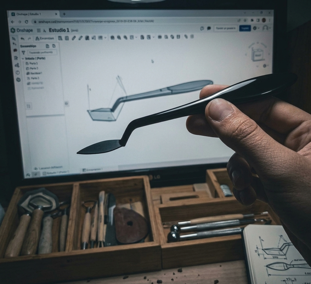 Ergonomic Clay Sculping tool - Precision Reverse Engineeering