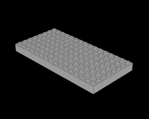 Lego Compatible (65803.dat) Technic Brick 16 x 16 x 1.333 by