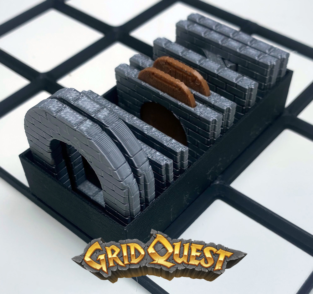GridQuest BOX FOR WALL PARTS (The Gridfinity Game)
