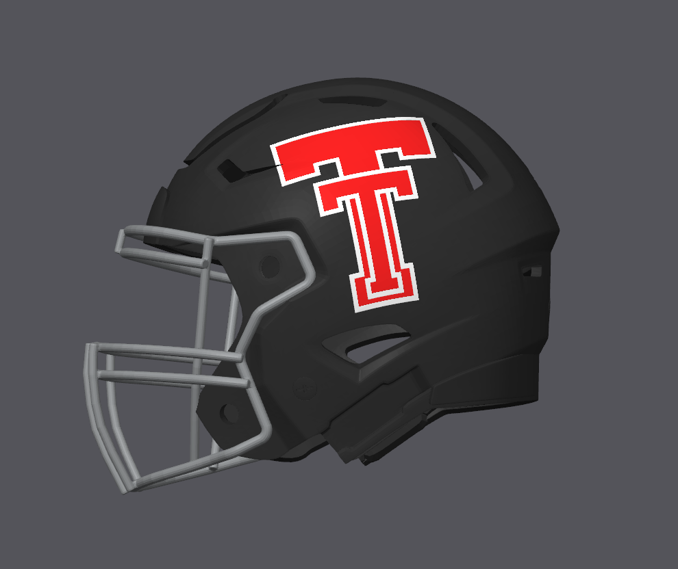 Texas Tech Red Raiders Football Helmet — thumbnail 2
