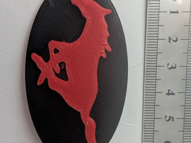 Mustang key tag