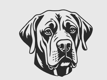 wall art mastiff