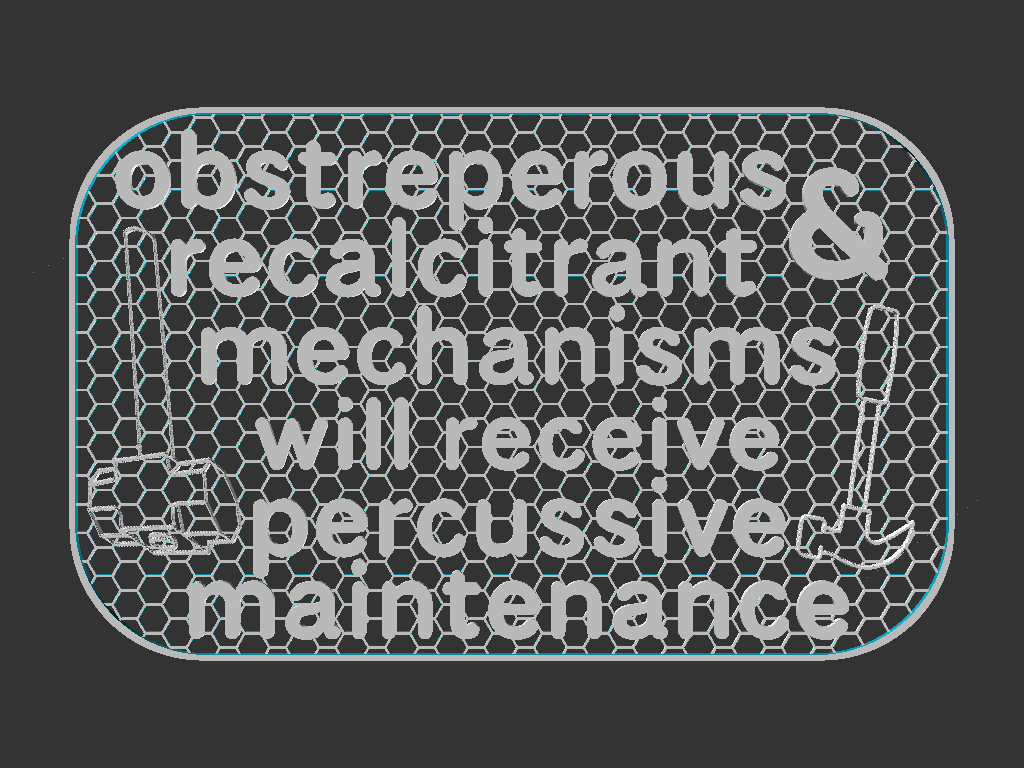 Percussive Maintenance sign — miniatura 2