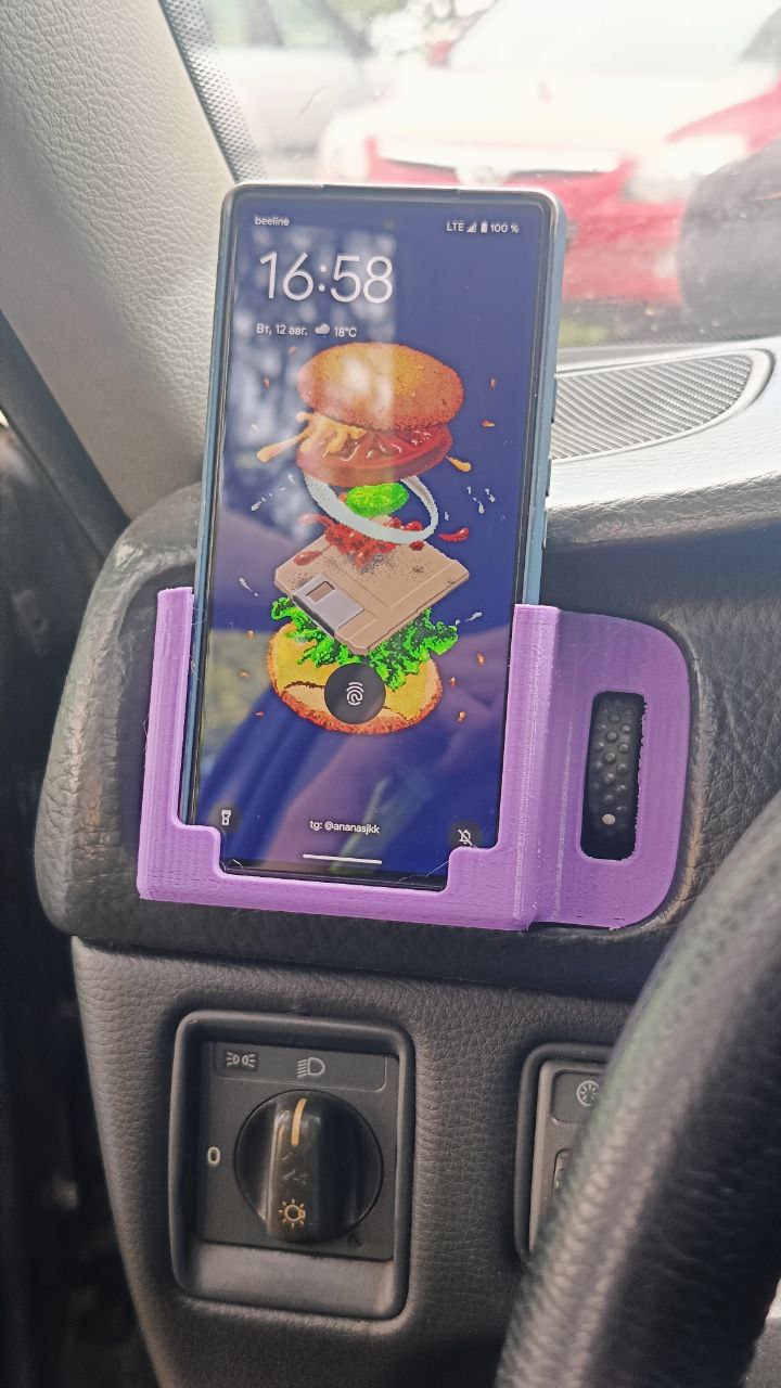 Volvo s/v/c70 vent phone holer