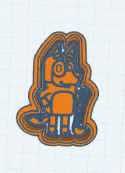Bluey MUM Cookie Cutter