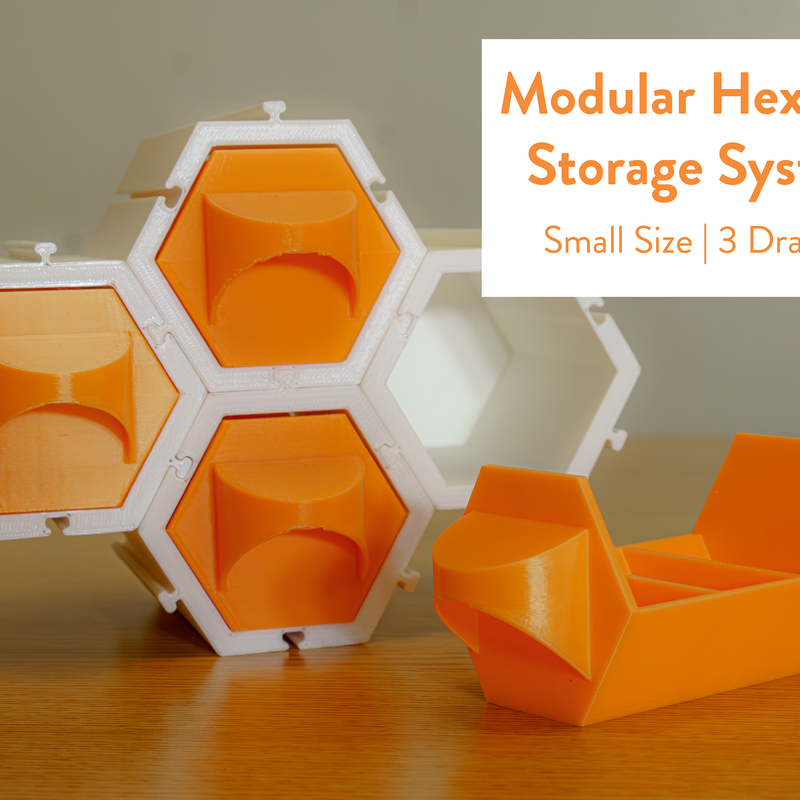 Modular Hexagon Storage (Small) by Aqanta Design | Download free STL ...
