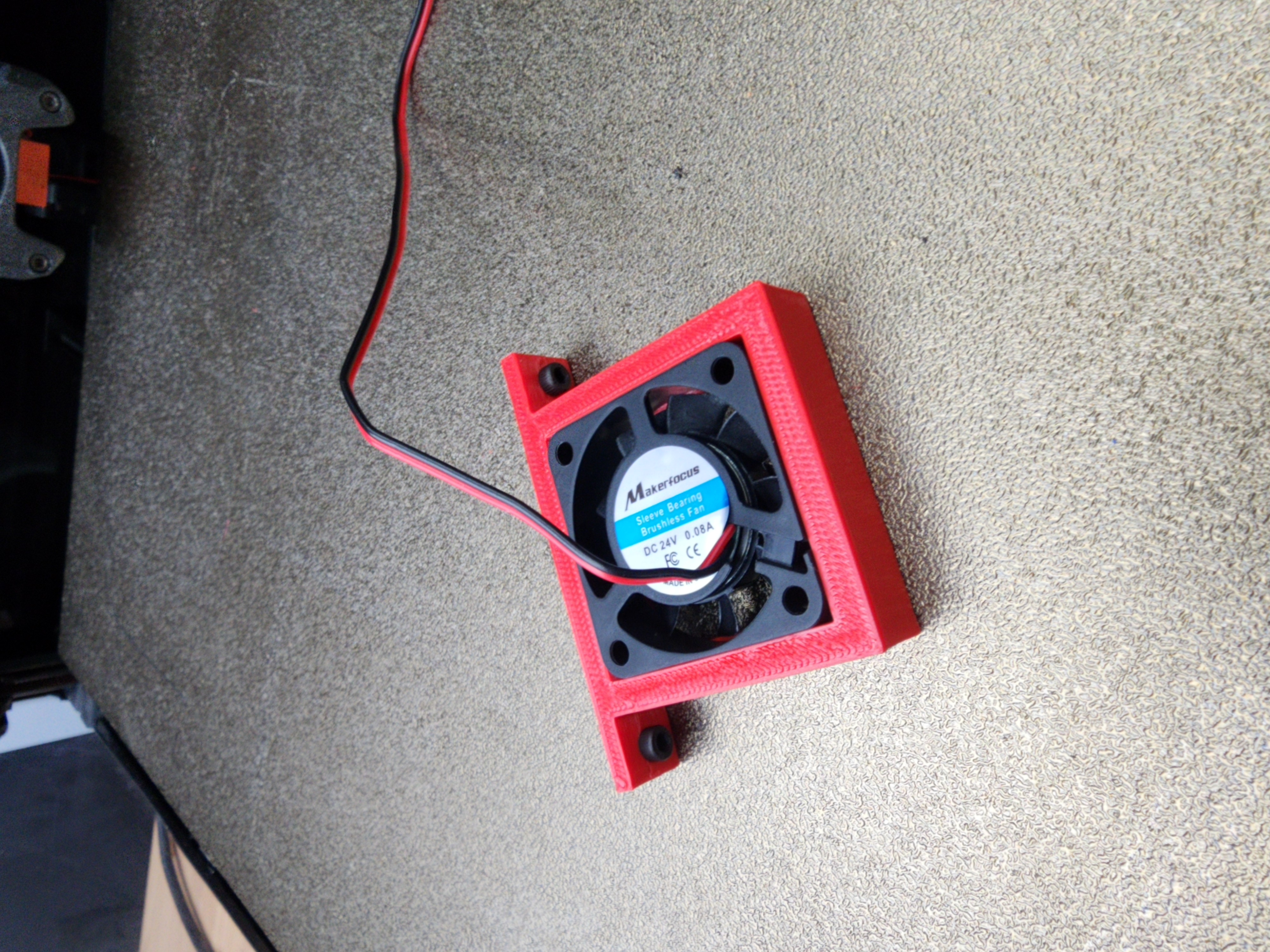 quick an dirty 4010 Fan Mount bracket
