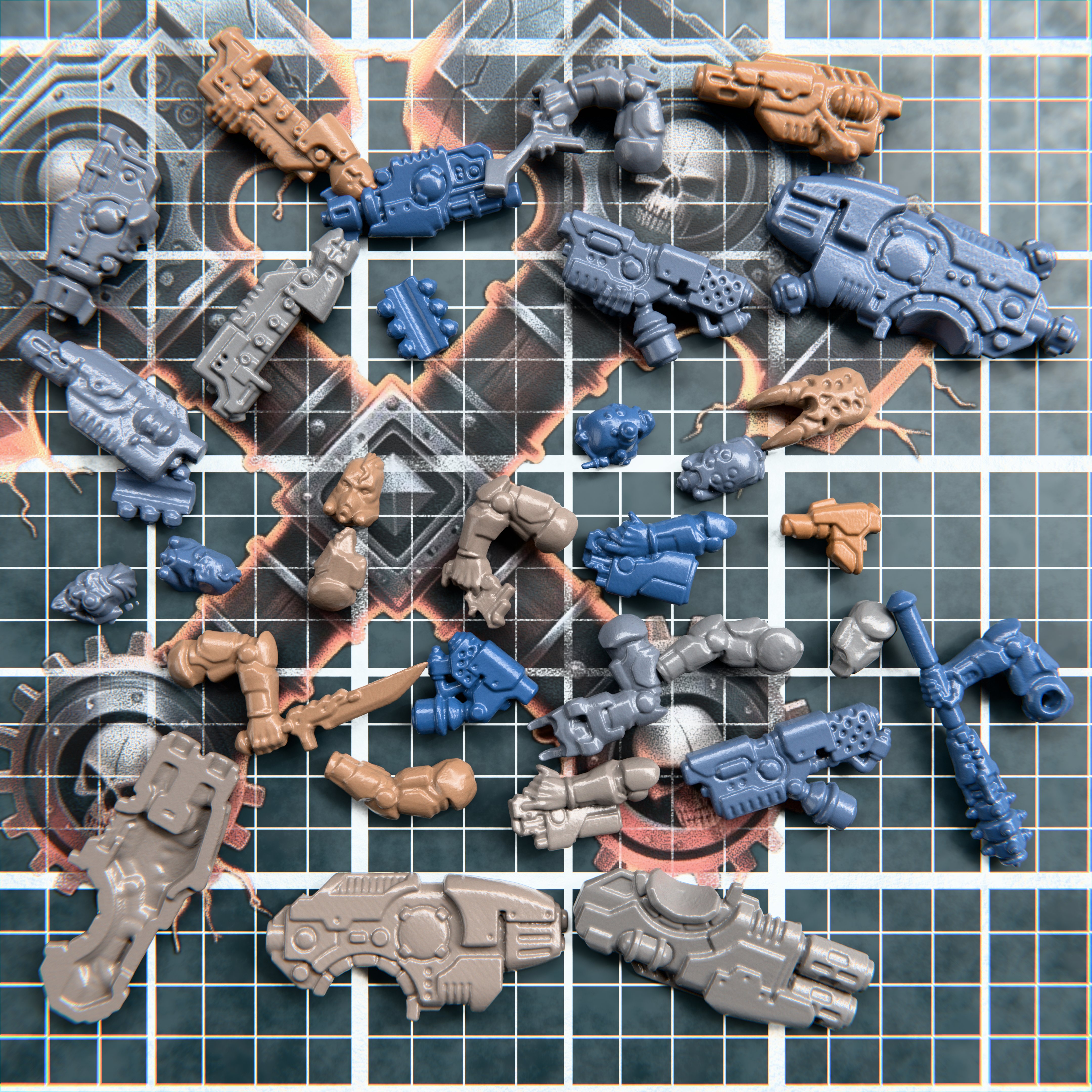Cybernetic Legion Armory – Advanced Weapon & Armor Upgrade Kit STL