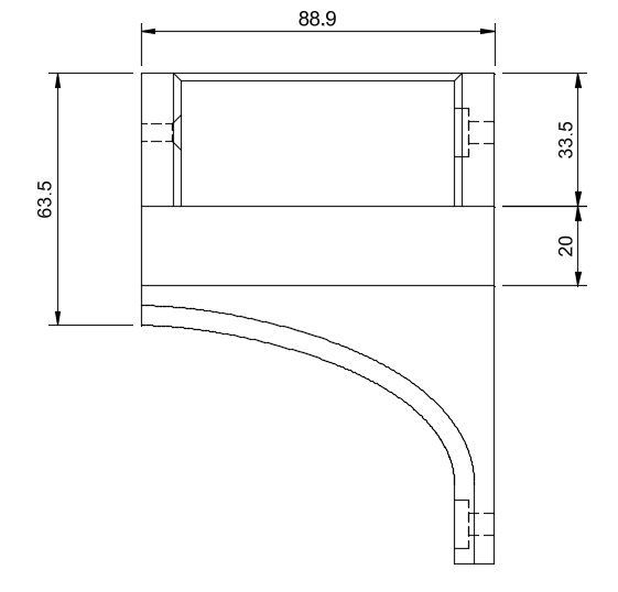 Bracket for Long Narrow Shelf — miniatura 3
