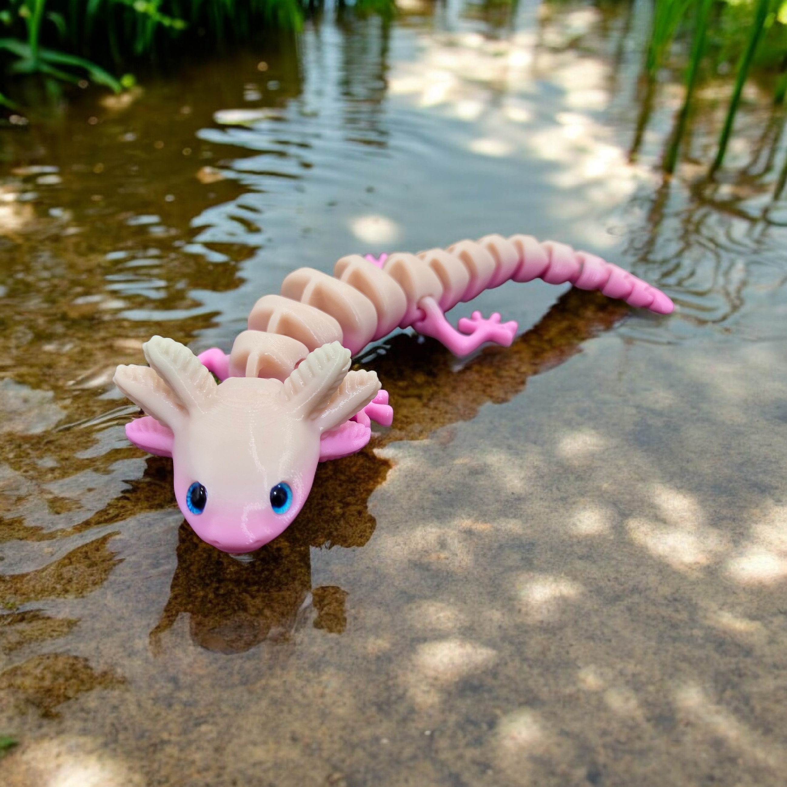 Articulated Axolotl - V2.7 - 6mm glass eye compatible (my recommended version)