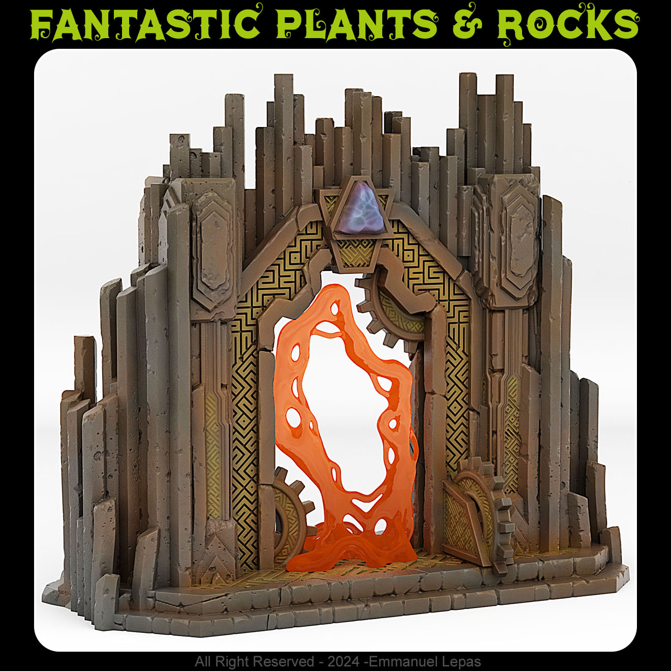 Dwarf Mine Portal With Its Lava Effect