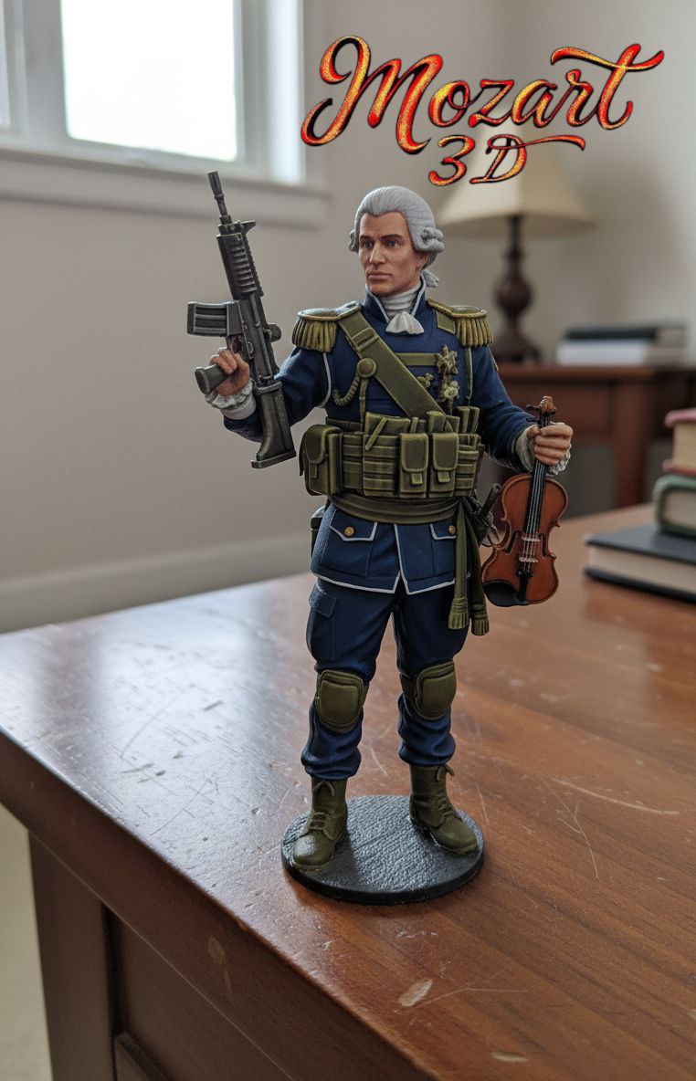 Mozart: Tactical Symphony - The Maestro of War 3D Printable Figure