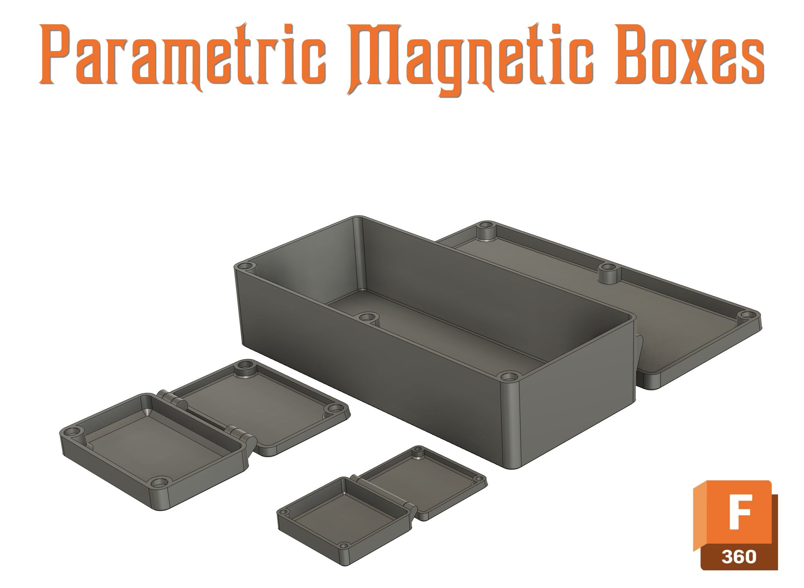 Parametric Print-in-Place Magnetic Box | Fusion 360