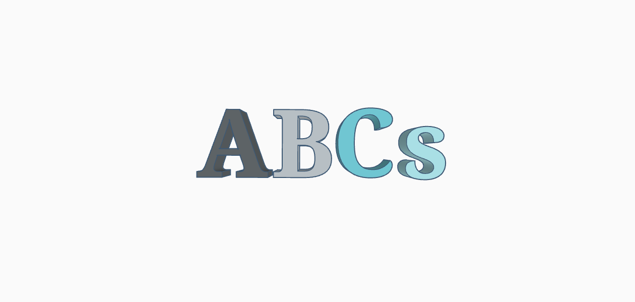 letters of alphabet