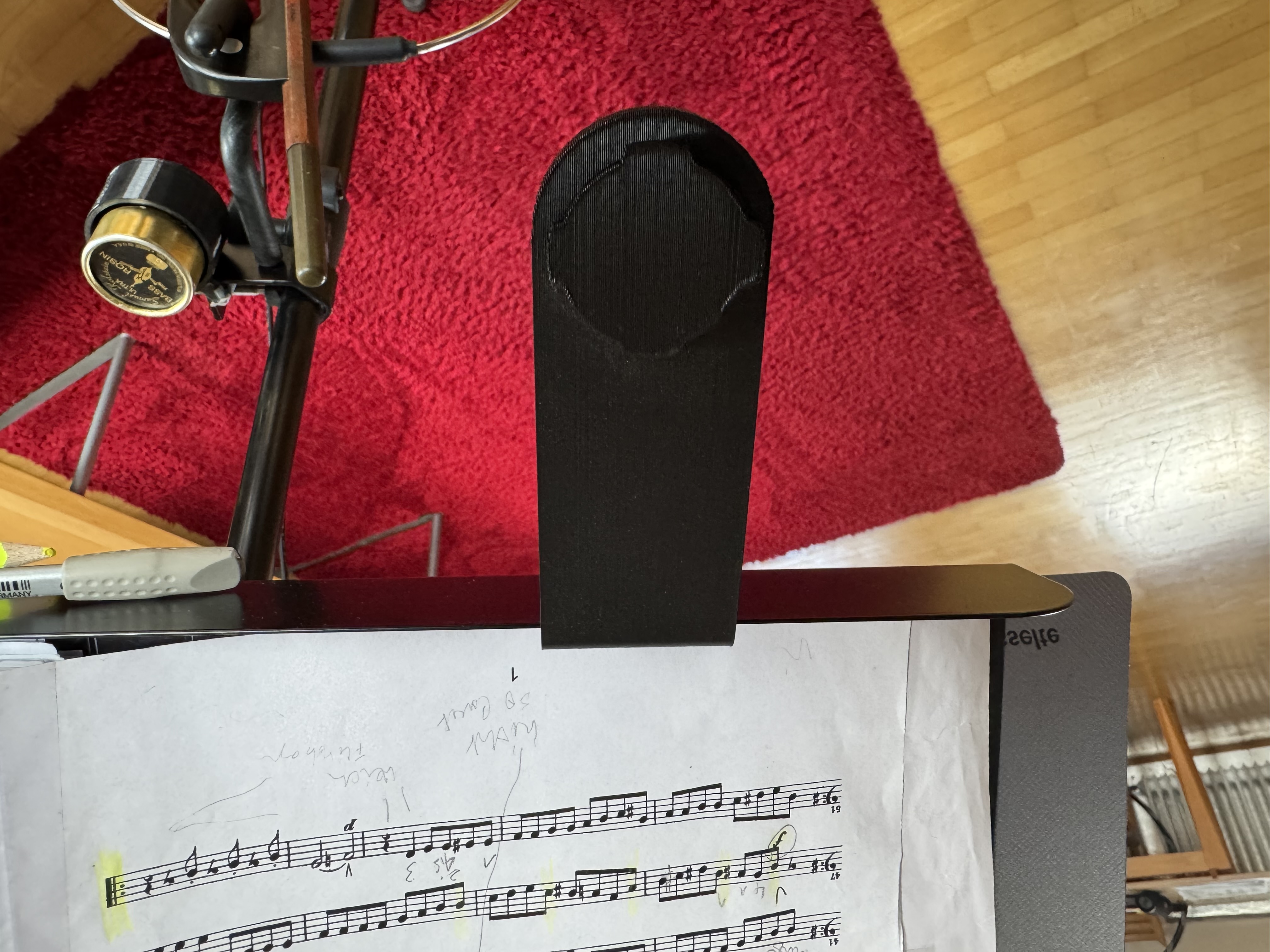Cell phone holder Music stand Quadlock - Handyhalter Notenständer Quadlock
