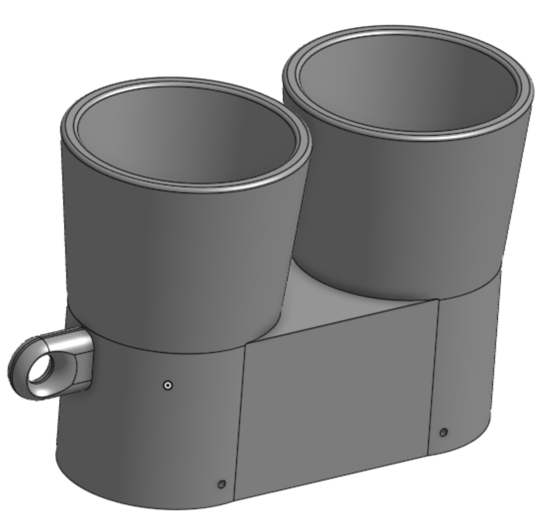 Can/cup holder with magnetic base