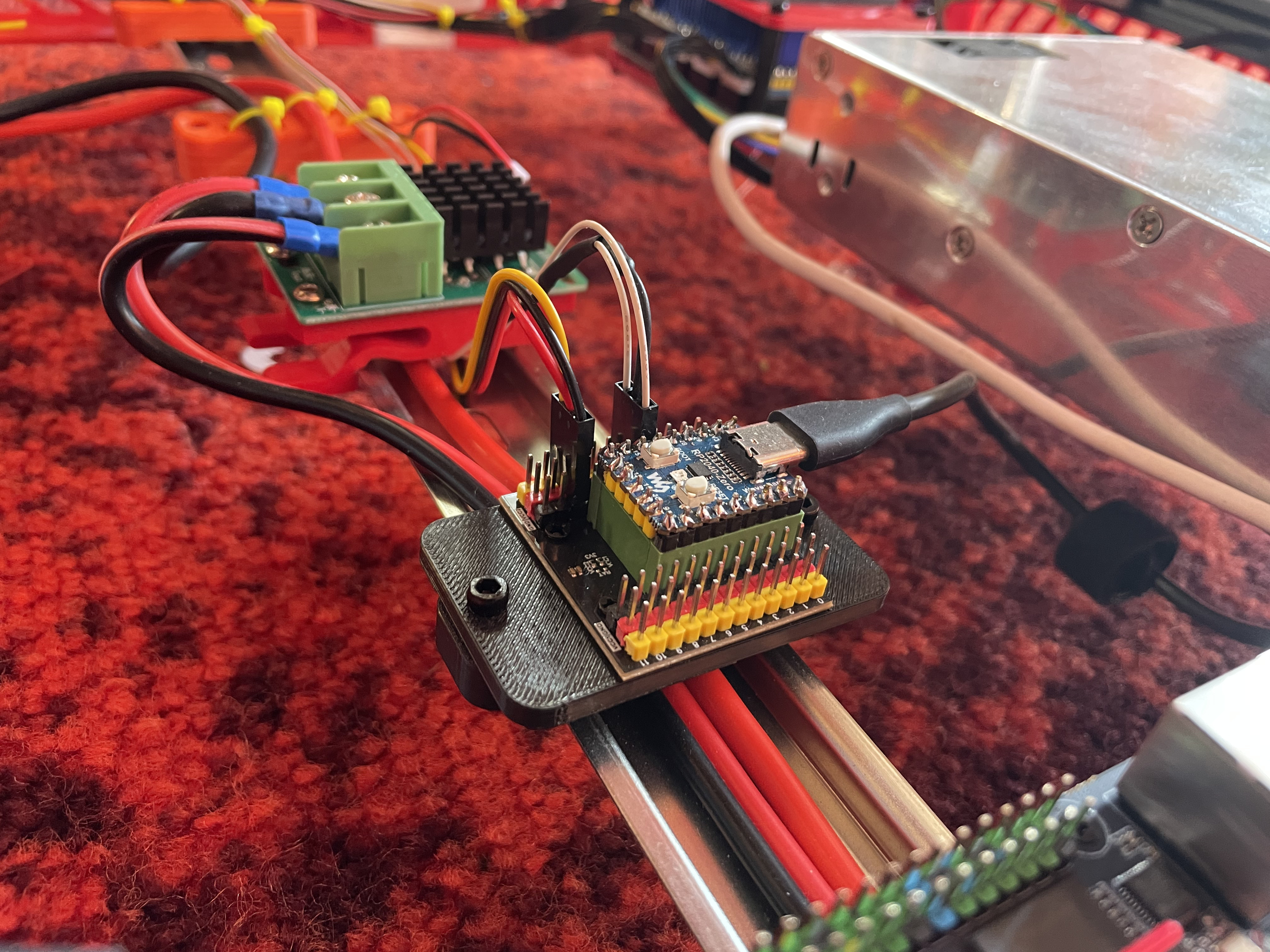 RP2040 Zero IO board DIN Mount