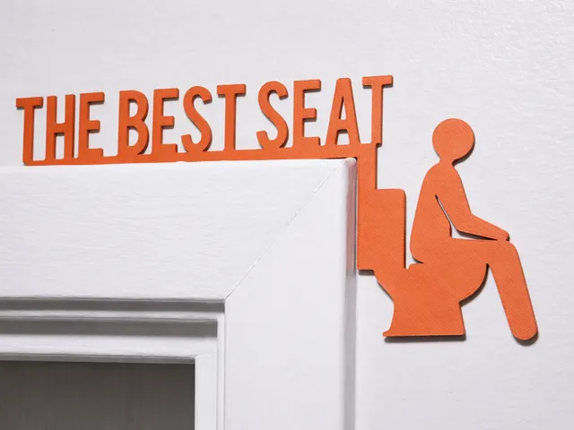 "The Best Seat" Door Sign