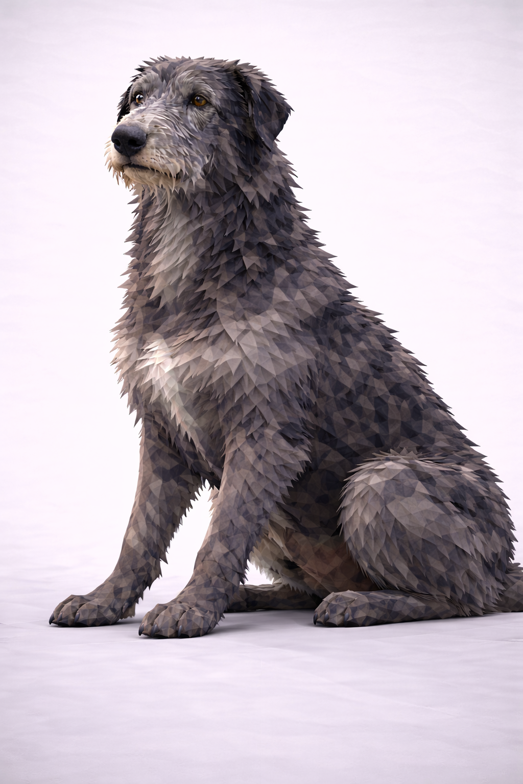 Deerhound Low Poly