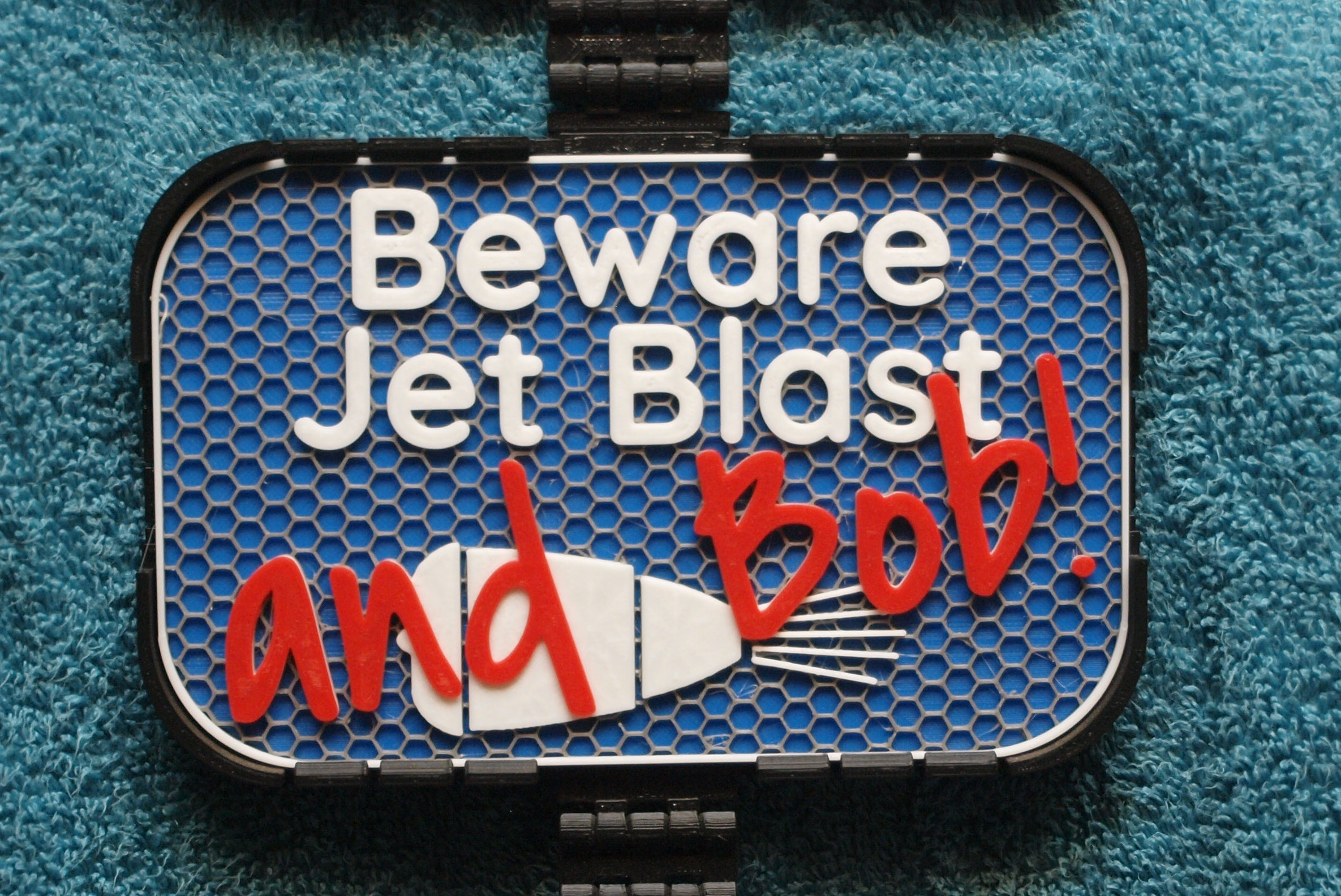 Beware Jet Blast (and Bob) sign