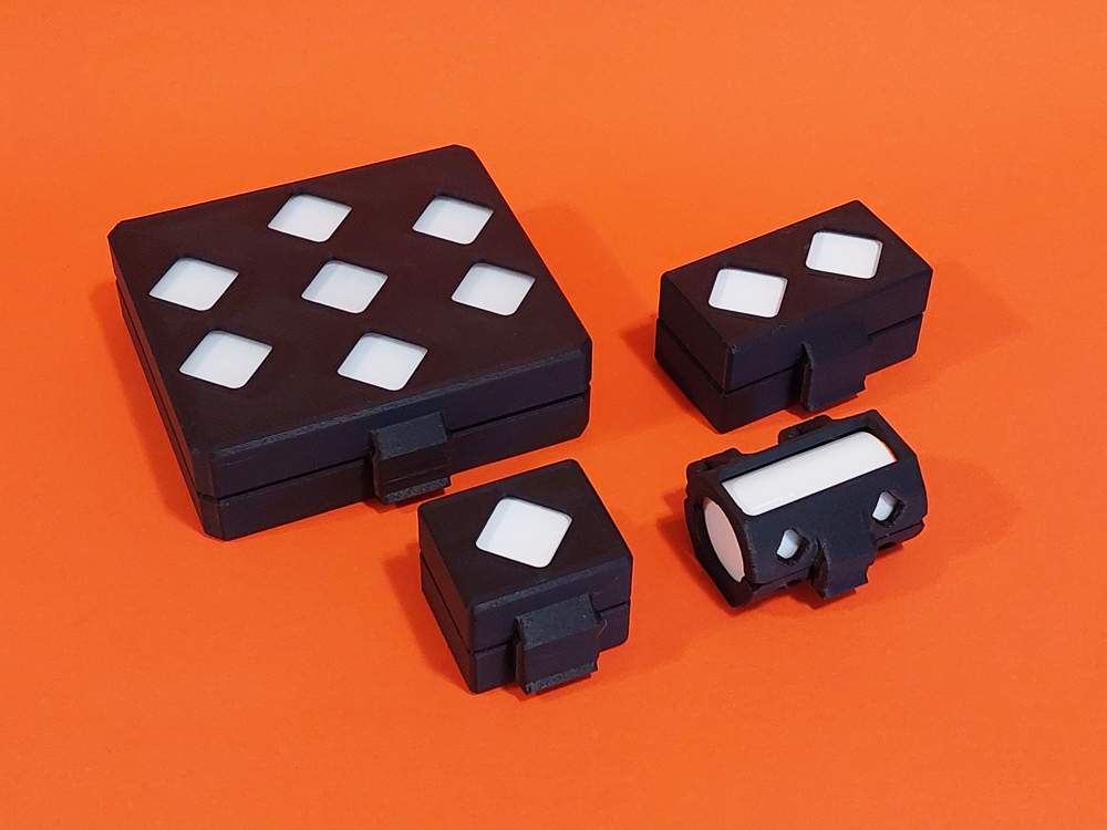 Catan Expansion Scenario Game Piece Boxes / Holder - Rickshaw Run, Pyrenees, Santa Claus & Easter
