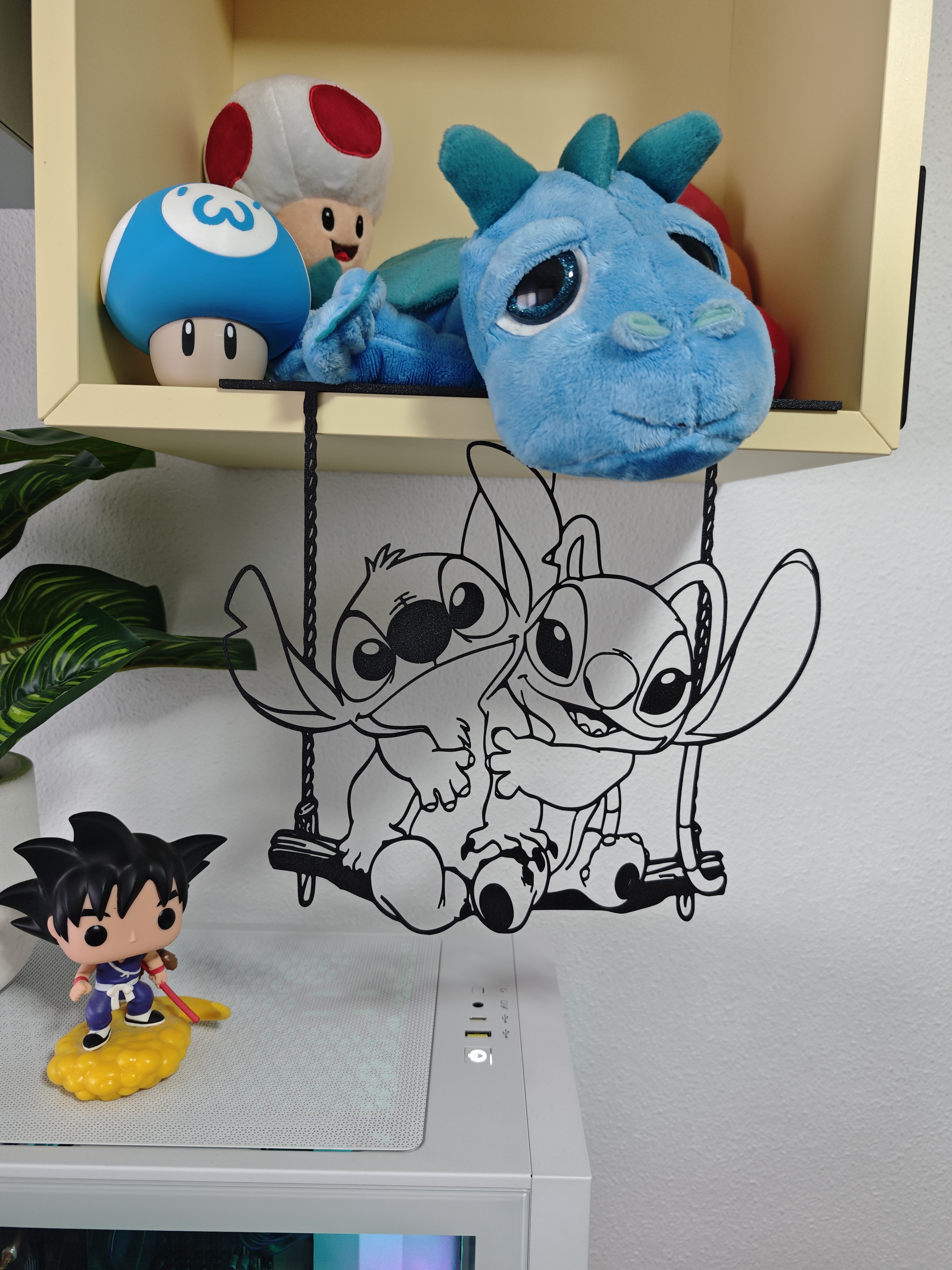 Stitch and Angel Wall / Door art - Hang it anywhere