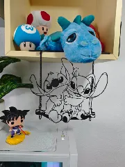 Stitch and Angel Wall / Door art - Hang it anywhere