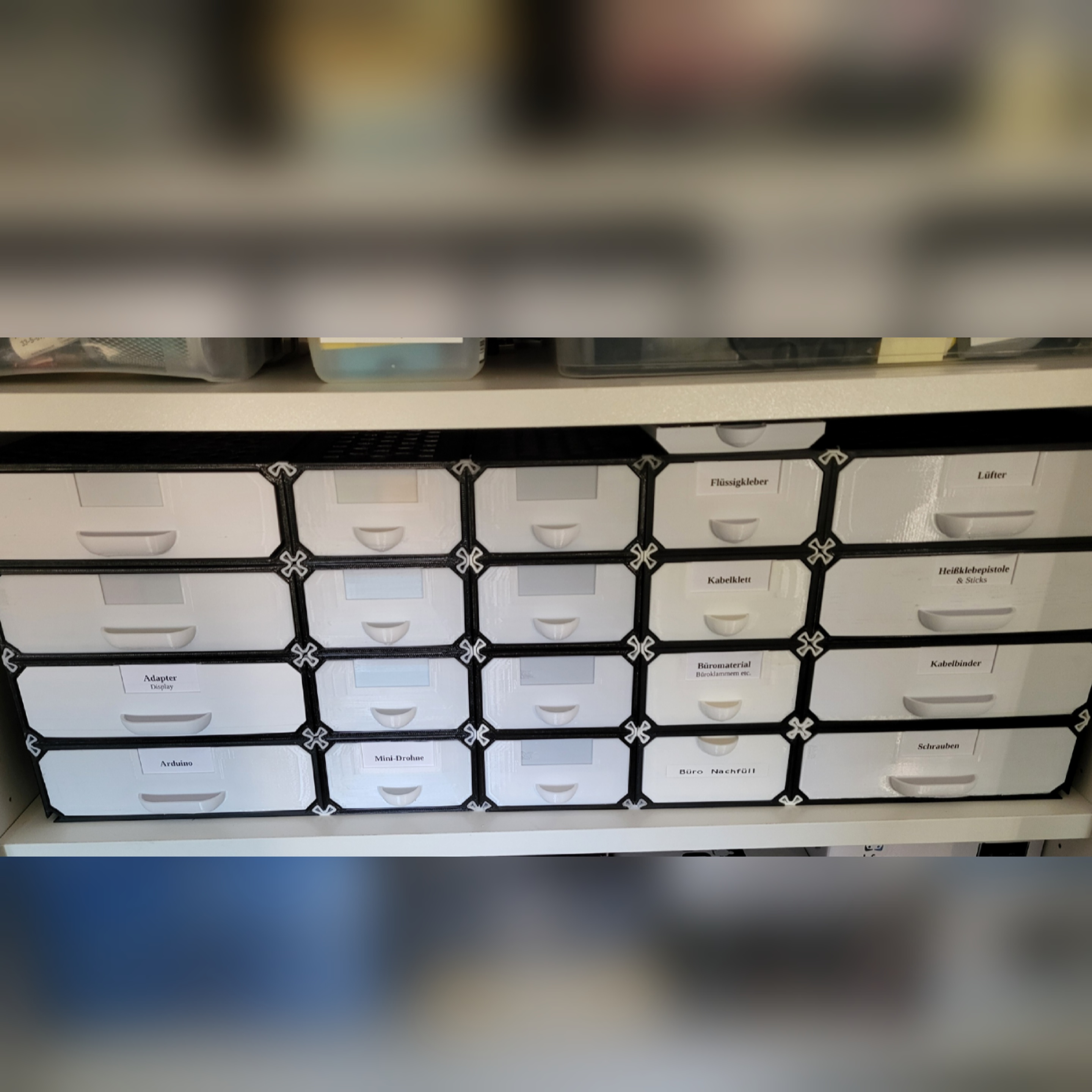 Miniatura 5 do modelo 3D Improved modular gridfinity drawers