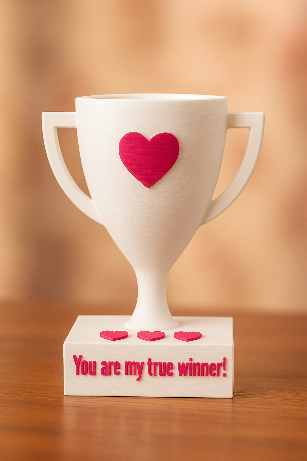 You are my true winner love trophy
