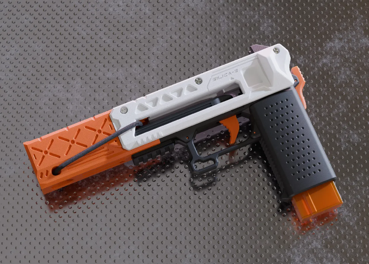 SILICA-5_Mag Fed NERF String Blaster by AKO Division | Download