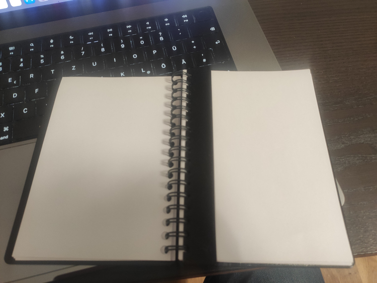 A6 printed notebook