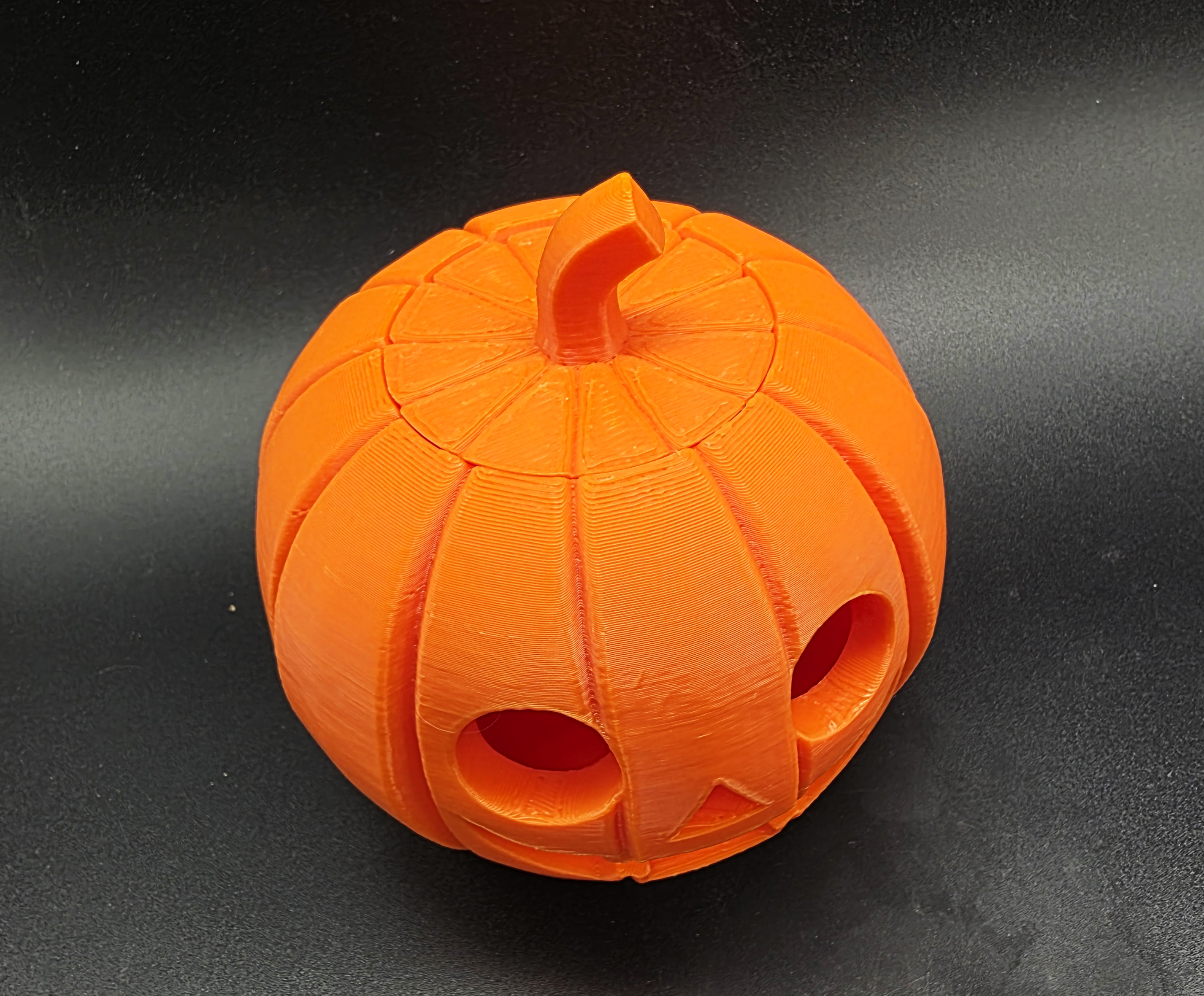 Big-Eye Jack-o-Lantern w/Lid LED Tea Light Holder — miniatura 6