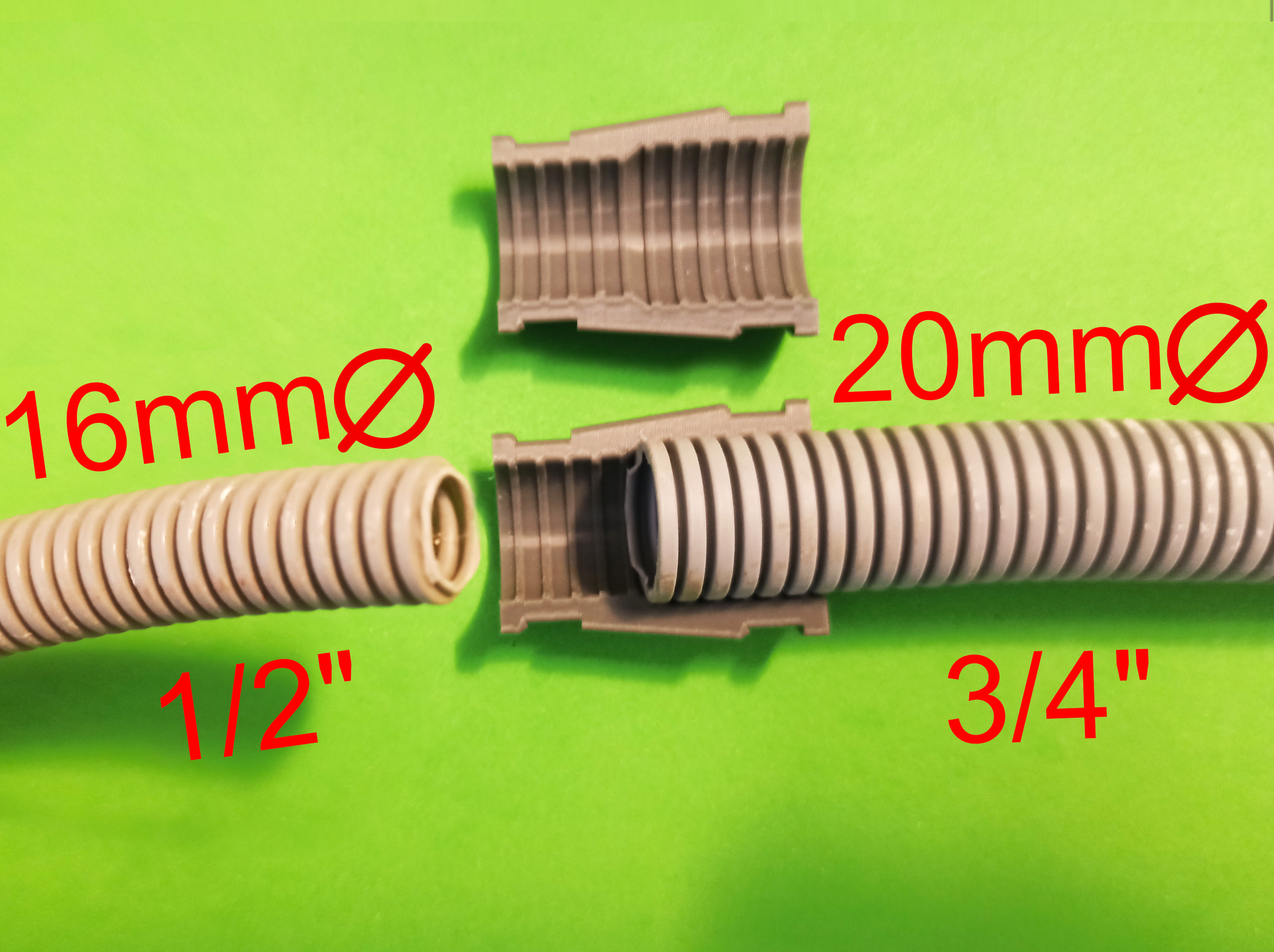 Electric duct junction reducer ICTA (3/4" to  1/2") 20mm to 16mm
