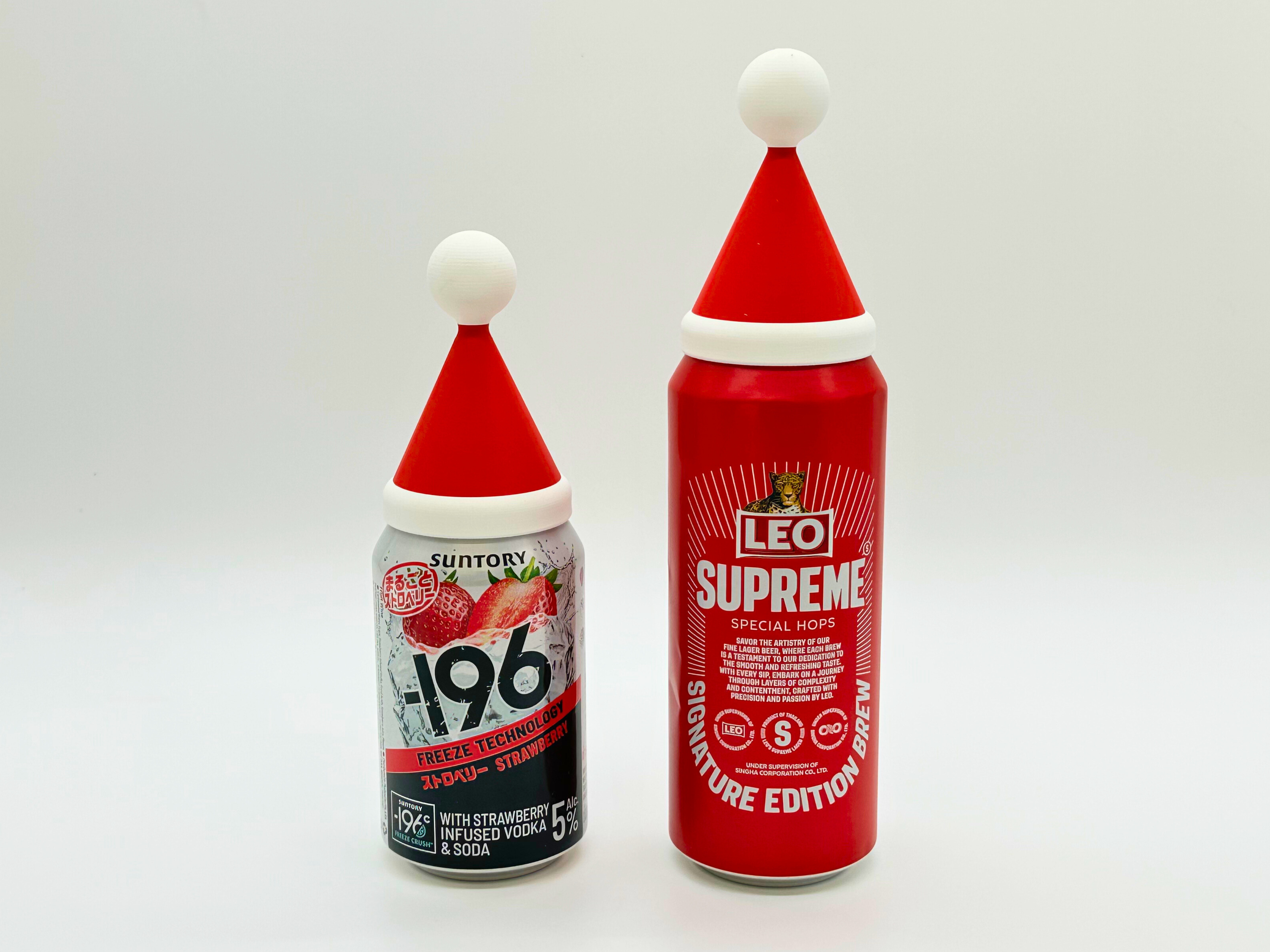 Santa Hat Can Topper