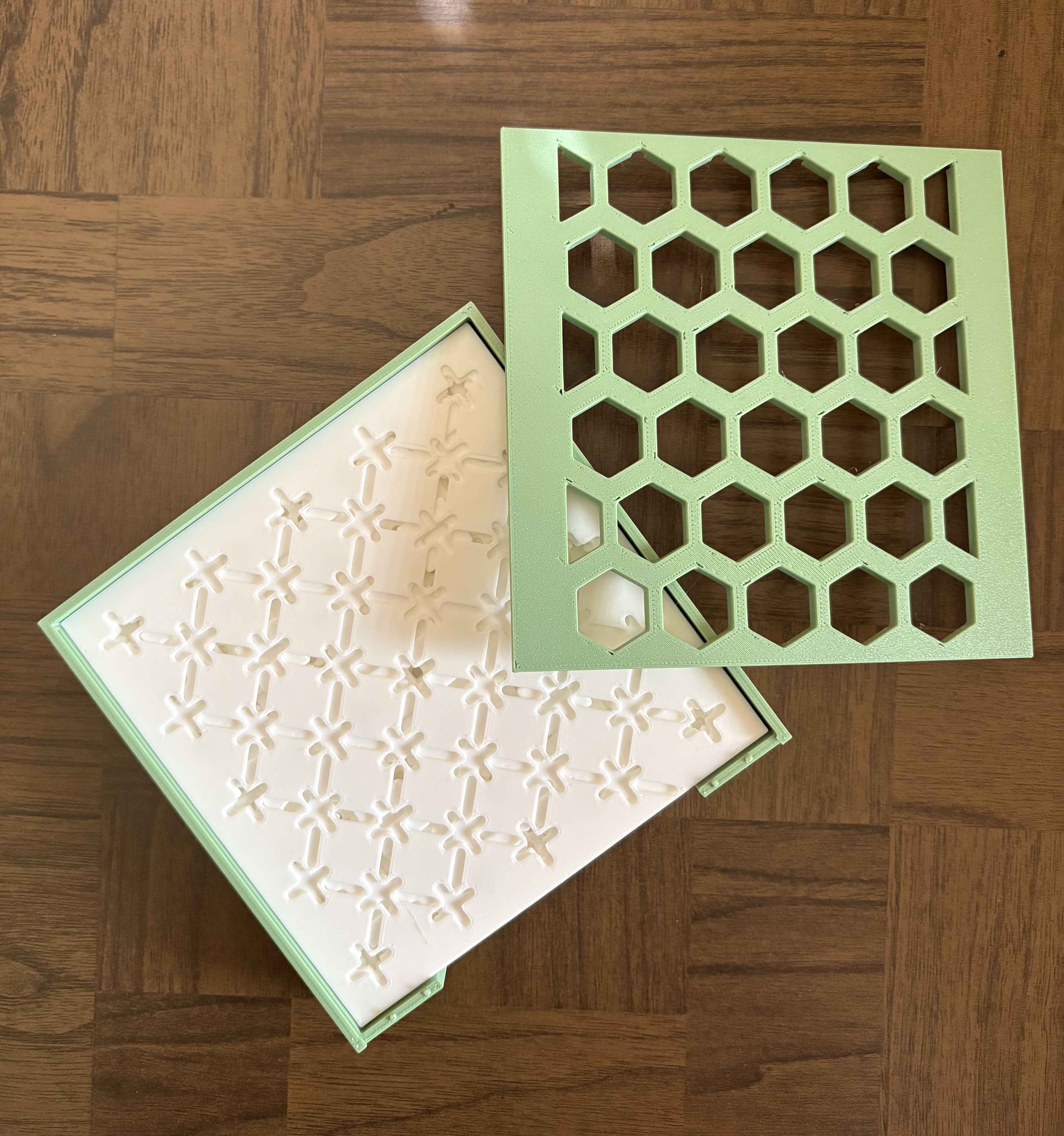 Storage for Sashiko Templates, split case / lid models 3D model