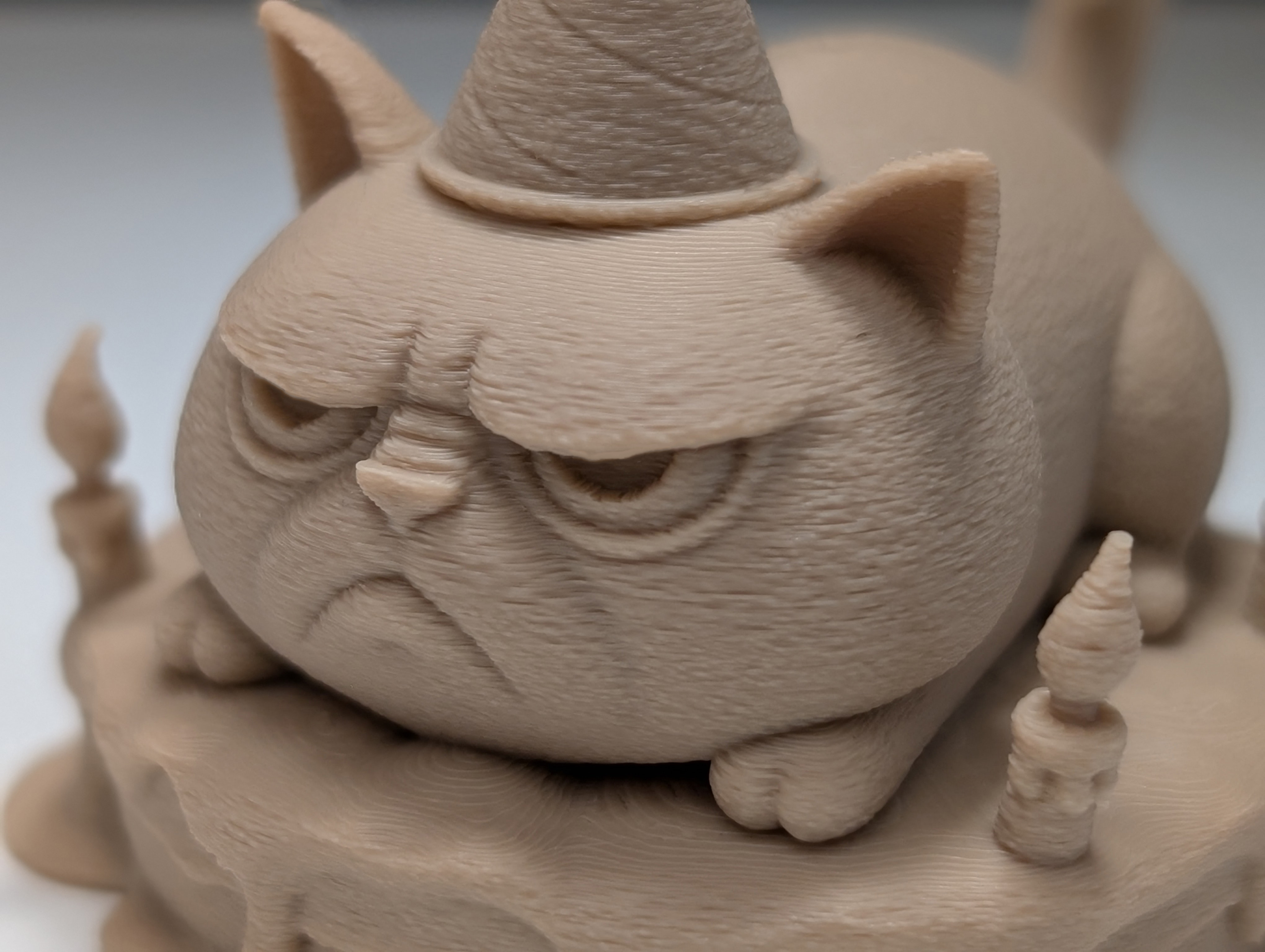 Miniatura 2 do modelo 3D Grumpy Cat on a Cake