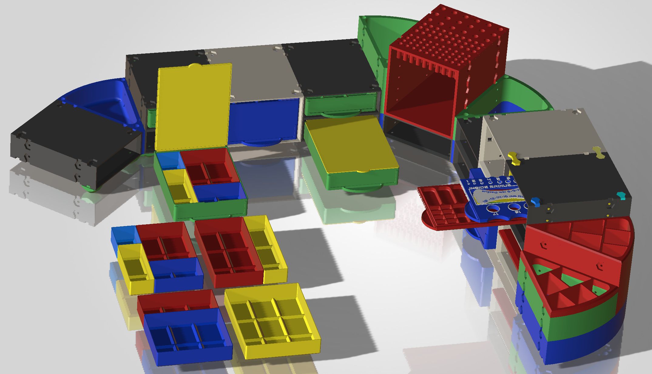 Sytemes Modulaire de Blocs de Tiroirs / Modular System of Drawer Blocks