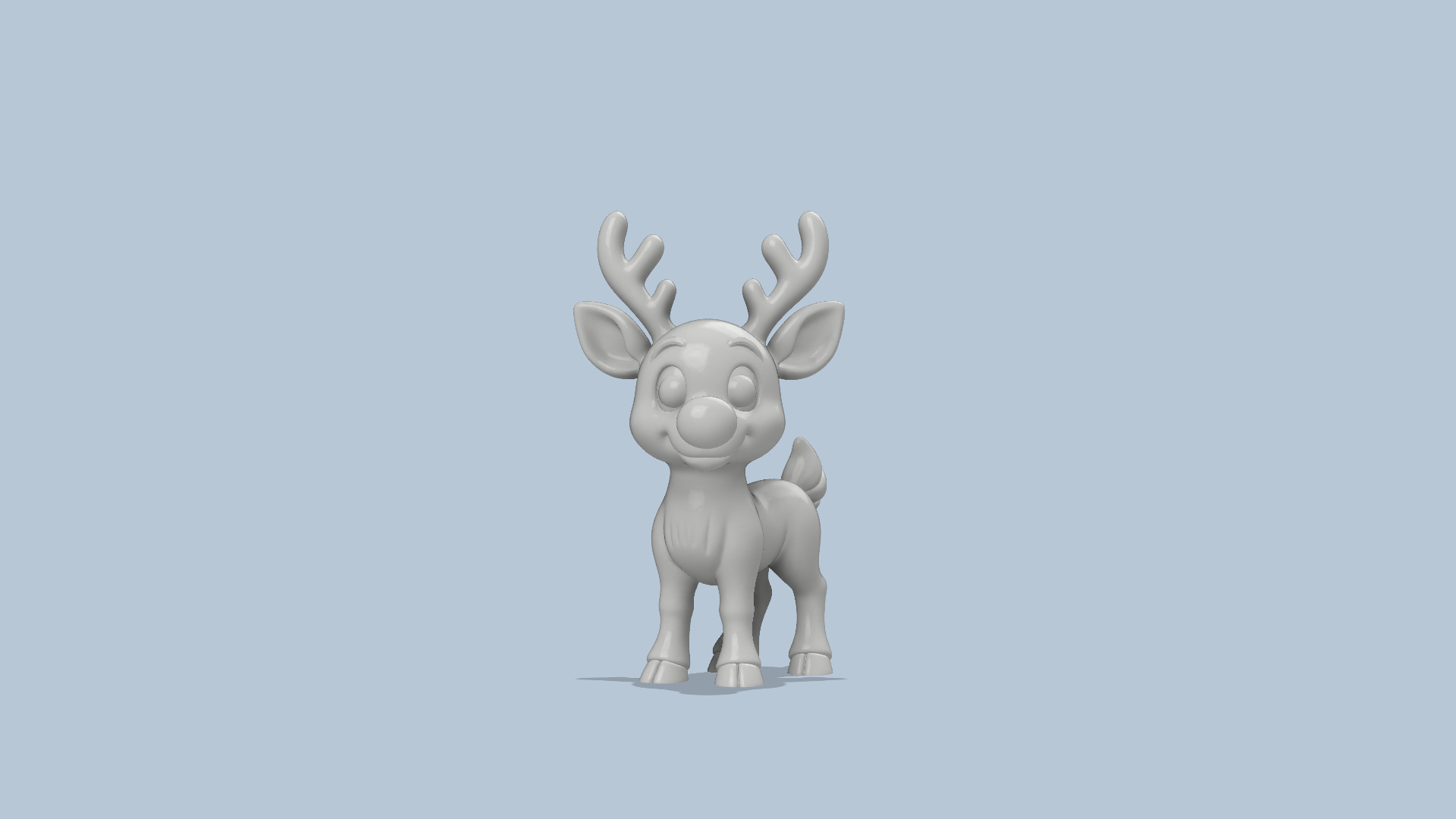 Cute Rudolph Red Nosed Reindeer Hi-Res