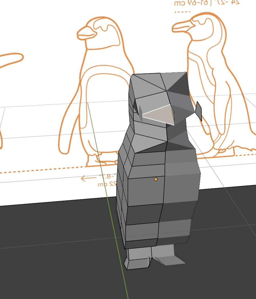 Low poly penguin