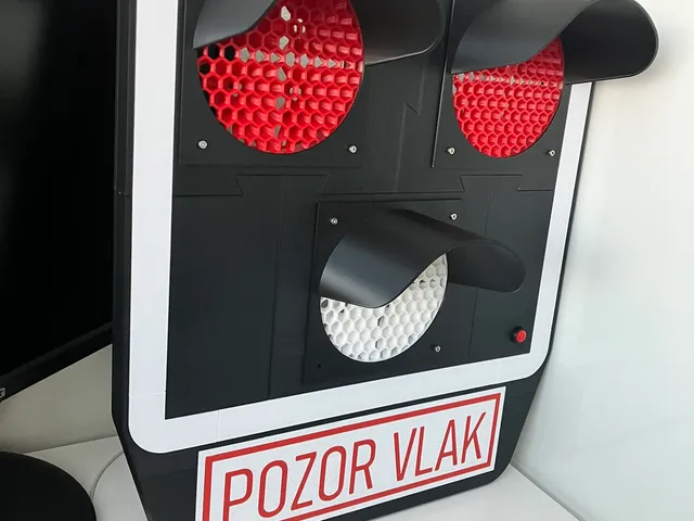 Czech Railway Crossing Warning Signal (52 cm)