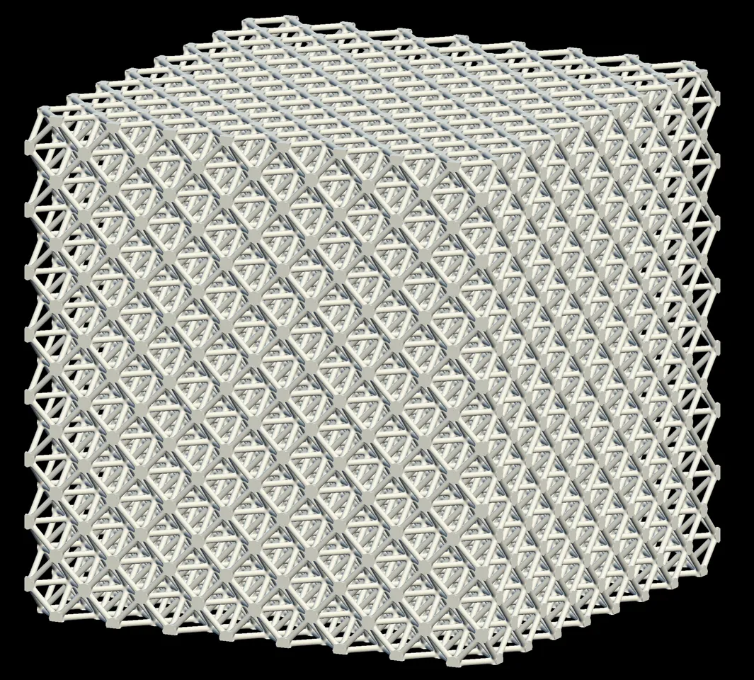 Face-Centered Cubic Lattice by pvillano | Download free STL model