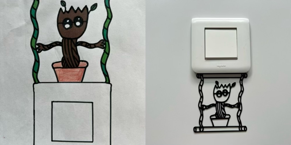 Wall Light Switch Decoration #11