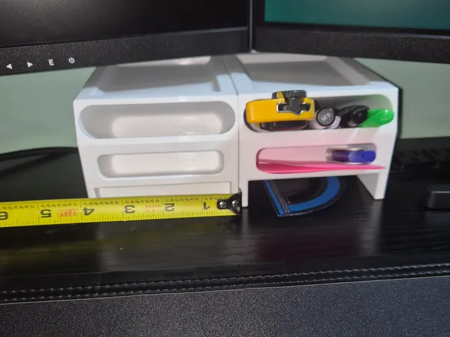 Low-Profile Under-Monitor Desk Organizer
