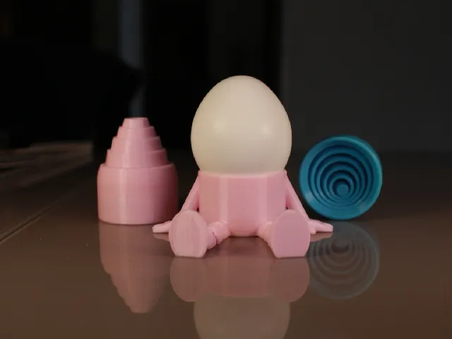 Easter egg fidget flexy spinner stand