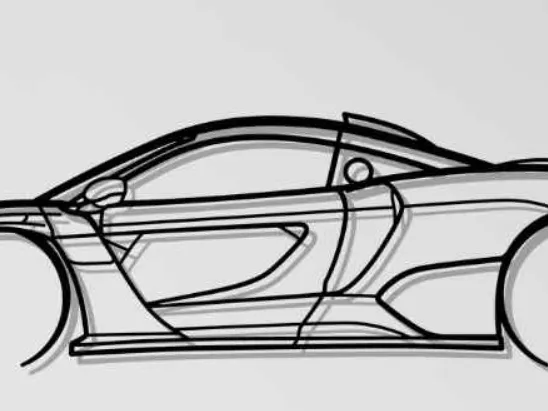 McLaren Senna GTR Wall Art