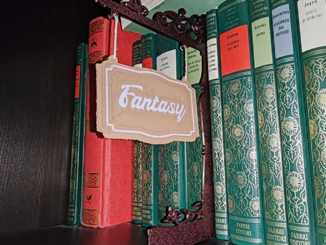 Fantasy Bookshelf sign