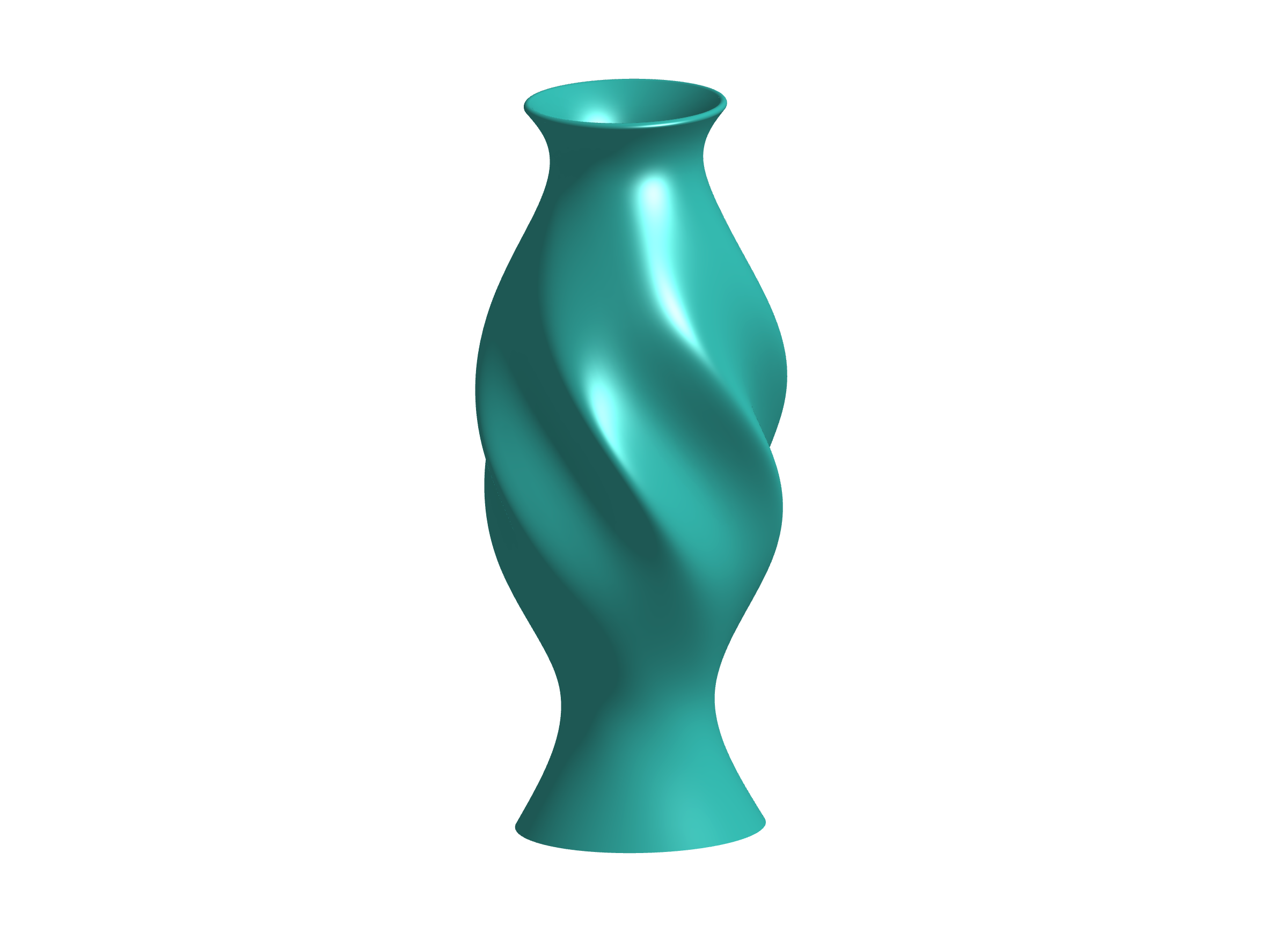 Vase 105: Swirled Wave Hourglass Vase